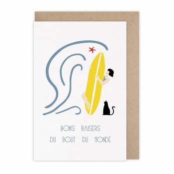 Card Bons baisers surf