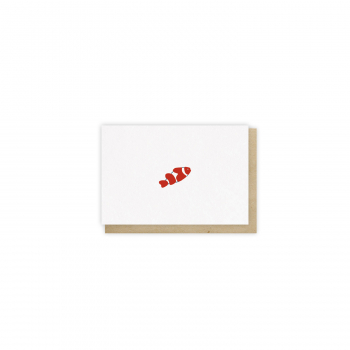 Mini card Poisson-clown