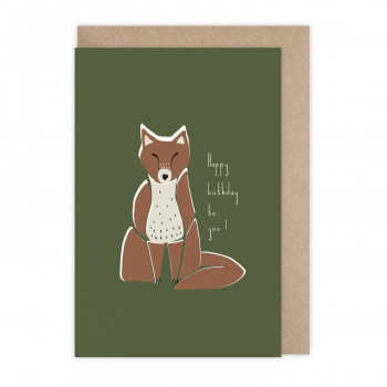 Card anniversaire Fox