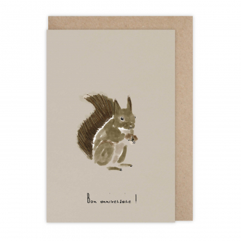 Card anniversaire Squirrel
