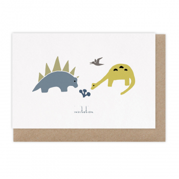 Card Invitation Dino