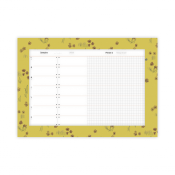 Weekly planner Bouton d'or